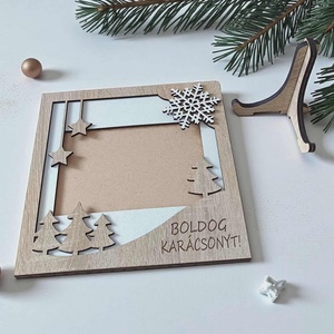 Karácsonyi képkeret - asztali - otthon & életmód - dekoráció - kép & falikép - képkeret - Meska.hu