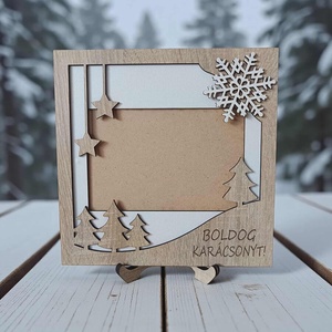 Karácsonyi képkeret - asztali - otthon & életmód - dekoráció - kép & falikép - képkeret - Meska.hu