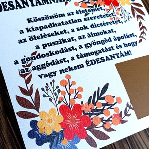 Fényképes fa tábla Anyáknak - otthon & életmód - dekoráció - kép & falikép - képkeret - Meska.hu