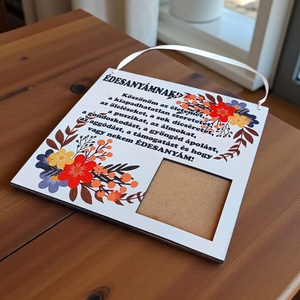 Fényképes fa tábla Anyáknak - otthon & életmód - dekoráció - kép & falikép - képkeret - Meska.hu