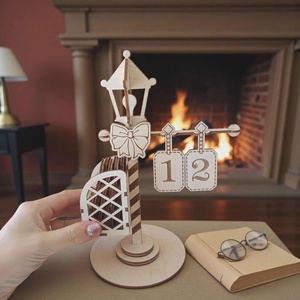 Adventi visszaszámláló - kandeláber - karácsony - adventi díszek - adventi naptár - Meska.hu