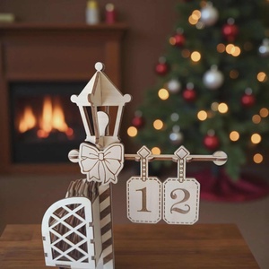 Adventi visszaszámláló - kandeláber - karácsony - adventi díszek - adventi naptár - Meska.hu