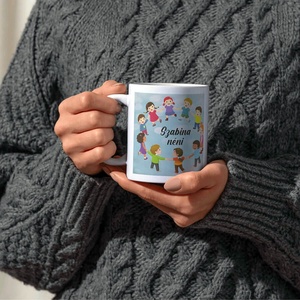 Ballagási bögre óvónéninek, dadusnak - egyedi szöveggel - otthon & életmód - konyhafelszerelés, tálalás - tálalás - bögre & csésze - Meska.hu