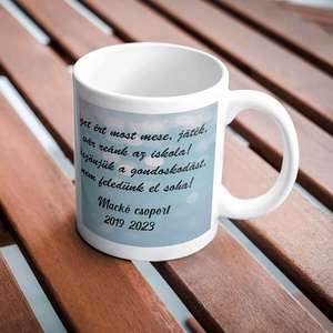 Ballagási bögre óvónéninek, dadusnak - egyedi szöveggel - otthon & életmód - konyhafelszerelés, tálalás - tálalás - bögre & csésze - Meska.hu