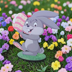 Húsvéti nyuszi dekoráció - ünnepi díszek, dekorációk - húsvéti díszek és dekorációk - húsvéti asztaldíszek - Meska.hu