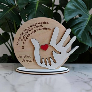Fa dekoráció Anyáknak - Meska.hu