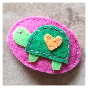 Csitt-csatt hajcsat - teknősök (2 db) (54) - ruha & divat - hajdísz & hajcsat - hajdísz - Meska.hu