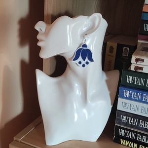 Kalocsai mintás fülbevaló  - ékszer - fülbevaló - lógó fülbevaló - Meska.hu