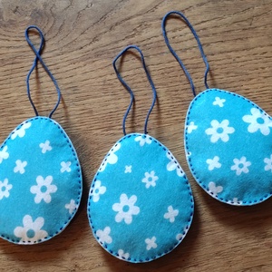 Húsvéti nyuszi tojásfadísz - virágos, nyuszis -  - Meska.hu