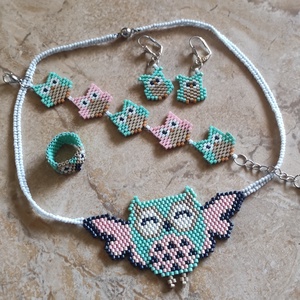 Lollipop owl kollekció  - ékszer - ékszerszett - Meska.hu