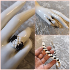 Spirál gyöngy nyaklánc  - ékszer - nyaklánc - gyöngyös nyaklánc - Meska.hu