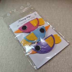 Csitt-csatt hajcsat - madarak (3 db) (5) - ruha & divat - hajdísz & hajcsat - hajdísz - Meska.hu