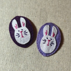 Csitt-csatt hajcsat - nyuszik (2 db) (6), Ruha & Divat, Hajdísz & Hajcsat, Hajdísz, Varrás, MESKA