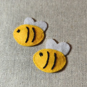 Csitt-csatt hajcsat - mini méhecskék (2 db) (2), Ruha & Divat, Hajdísz & Hajcsat, Hajdísz, Varrás, MESKA