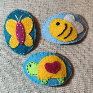 Csitt-csatt hajcsat - állatok (3 db) (10), Ruha & Divat, Hajdísz & Hajcsat, Hajdísz, Varrás, MESKA