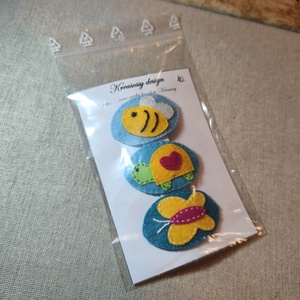 Csitt-csatt hajcsat - állatok (3 db) (10) - ruha & divat - hajdísz & hajcsat - hajdísz - Meska.hu