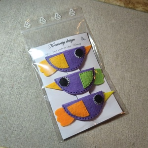 Csitt-csatt hajcsat - madarak (3 db) (5) - ruha & divat - hajdísz & hajcsat - hajdísz - Meska.hu