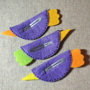 Csitt-csatt hajcsat - madarak (3 db) (5) - ruha & divat - hajdísz & hajcsat - hajdísz - Meska.hu