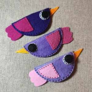 Csitt-csatt hajcsat - madarak (3 db) (16), Ruha & Divat, Hajdísz & Hajcsat, Hajdísz, Varrás, MESKA