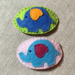 Csitt-csatt hajcsat - fánik (2 db) (17), Ruha & Divat, Hajdísz & Hajcsat, Hajdísz, Varrás, MESKA