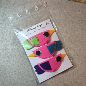 Csitt-csatt hajcsat - madarak (3 db) (20) - ruha & divat - hajdísz & hajcsat - hajdísz - Meska.hu