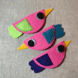 Csitt-csatt hajcsat - madarak (3 db) (20), Ruha & Divat, Hajdísz & Hajcsat, Hajdísz, Varrás, MESKA