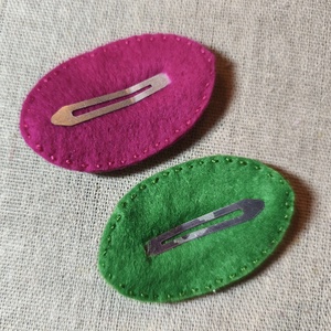 Csitt-csatt hajcsat - tekik (2 db) (21) - ruha & divat - hajdísz & hajcsat - hajdísz - Meska.hu