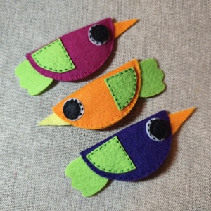 Csitt-csatt hajcsat - madarak (3 db) (23), Ruha & Divat, Hajdísz & Hajcsat, Hajdísz, Varrás, MESKA