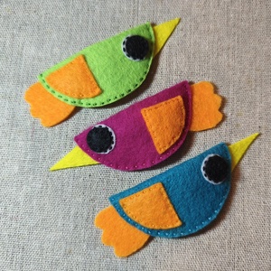 Csitt-csatt hajcsat - madarak (3 db) (23), Ruha & Divat, Hajdísz & Hajcsat, Hajdísz, Varrás, MESKA