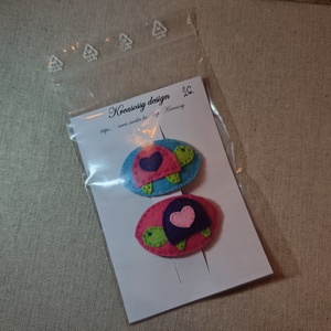 Csitt-csatt hajcsat - tekik (2 db) (21) - ruha & divat - hajdísz & hajcsat - hajdísz - Meska.hu