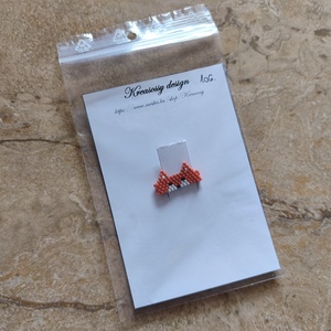 Rókás peyote gyűrű (106) - ékszer - gyűrű - gyöngyös gyűrű - Meska.hu