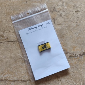 Horoszkópos peyote gyűrű - oroszlán (109) - ékszer - gyűrű - gyöngyös gyűrű - Meska.hu