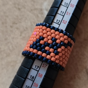 Horoszkópos peyote gyűrű - nyilas (110), Ékszer, Gyűrű, Gyöngyös gyűrű, Gyöngyfűzés, gyöngyhímzés, MESKA