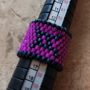 Horoszkópos peyote gyűrű - ikrek (111), Ékszer, Gyűrű, Gyöngyös gyűrű, Gyöngyfűzés, gyöngyhímzés, MESKA