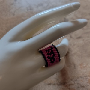 Horoszkópos peyote gyűrű - szűz (115) - ékszer - gyűrű - gyöngyös gyűrű - Meska.hu