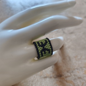 Horoszkópos peyote gyűrű - halak (116) - ékszer - gyűrű - gyöngyös gyűrű - Meska.hu