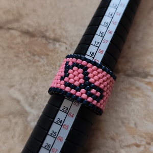 Horoszkópos peyote gyűrű - bak (119), Ékszer, Gyűrű, Gyöngyös gyűrű, Gyöngyfűzés, gyöngyhímzés, MESKA