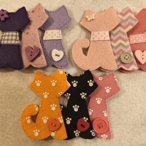 Cica kitűző (57) - ékszer - kitűző és bross - Meska.hu