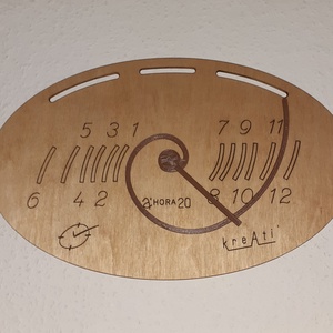 Fibonacci óra, nagyméretű - /Ahora sorozat 20/, Otthon & Életmód, Dekoráció, Fali és függő dekoráció, Falióra & óra, Famegmunkálás, MESKA