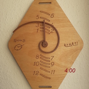 Fibonacci2 óra, nagyméretű - /Ahora sorozat 21/ - otthon & életmód - dekoráció - fali és függő dekoráció - falióra & óra - Meska.hu