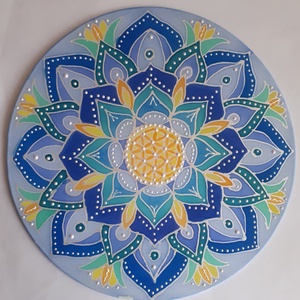 Harmónia - selyemkép mandala - Meska.hu