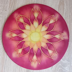 Tűzvarázs - selyemkép mandala - Meska.hu