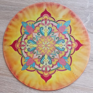 Gazdagság - selyemkép mandala - Meska.hu