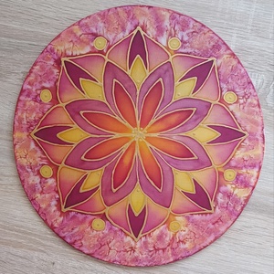Szenvedély - selyemkép mandala, Otthon & Életmód, Dekoráció, Spiritualitás, Mandala, Selyemfestés, MESKA