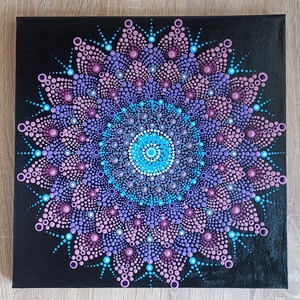 Mandalavirág - Pontozott mandala - Meska.hu