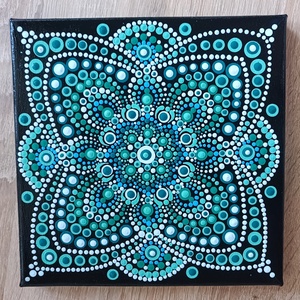Pontozott mandala - Meska.hu