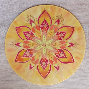 Boldogság - Selyemkép mandala, Otthon & Életmód, Dekoráció, Spiritualitás, Mandala, Selyemfestés, MESKA