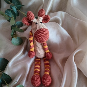Csíkos zsiráf amigurumi horgoló készlet - Meska.hu