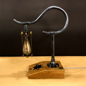 KAZAMER-40, fényerőszabályzós, 1 izzós asztali csőlámpa. - otthon & lakás - lámpa - asztali lámpa - Meska.hu