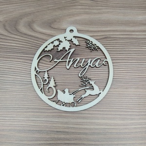 Karácsonyfadísz, névre szóló - karácsony - karácsonyi lakásdekoráció - karácsonyfadíszek - Meska.hu